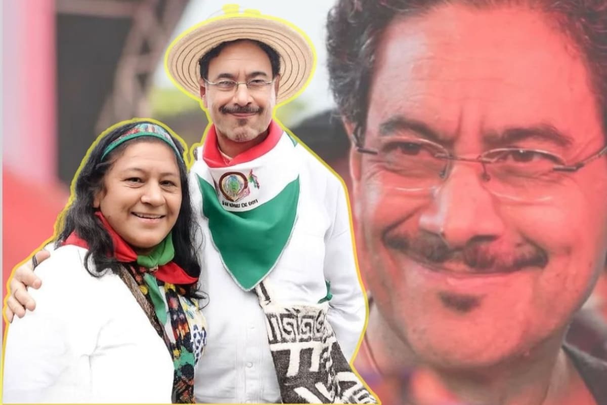 Aida Quilcué, senadora por la circunscripción especial indígena y lideresa del pueblo Nasa. Ilustración elaborada con imágenes tomadas de X.