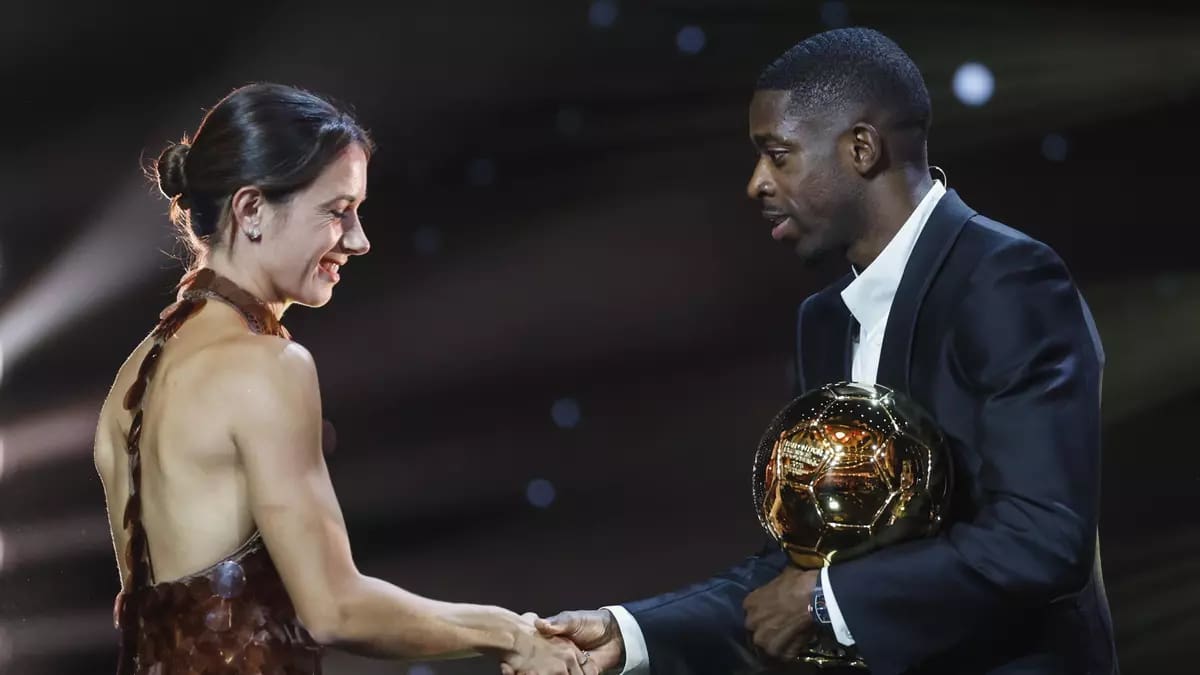 Aitana Bonmatí y Ousmane Dembélé ganaron el premio The Best, meses después de conquistar el Balón de Oro. //Foto, EFE: Mohammed Badra
