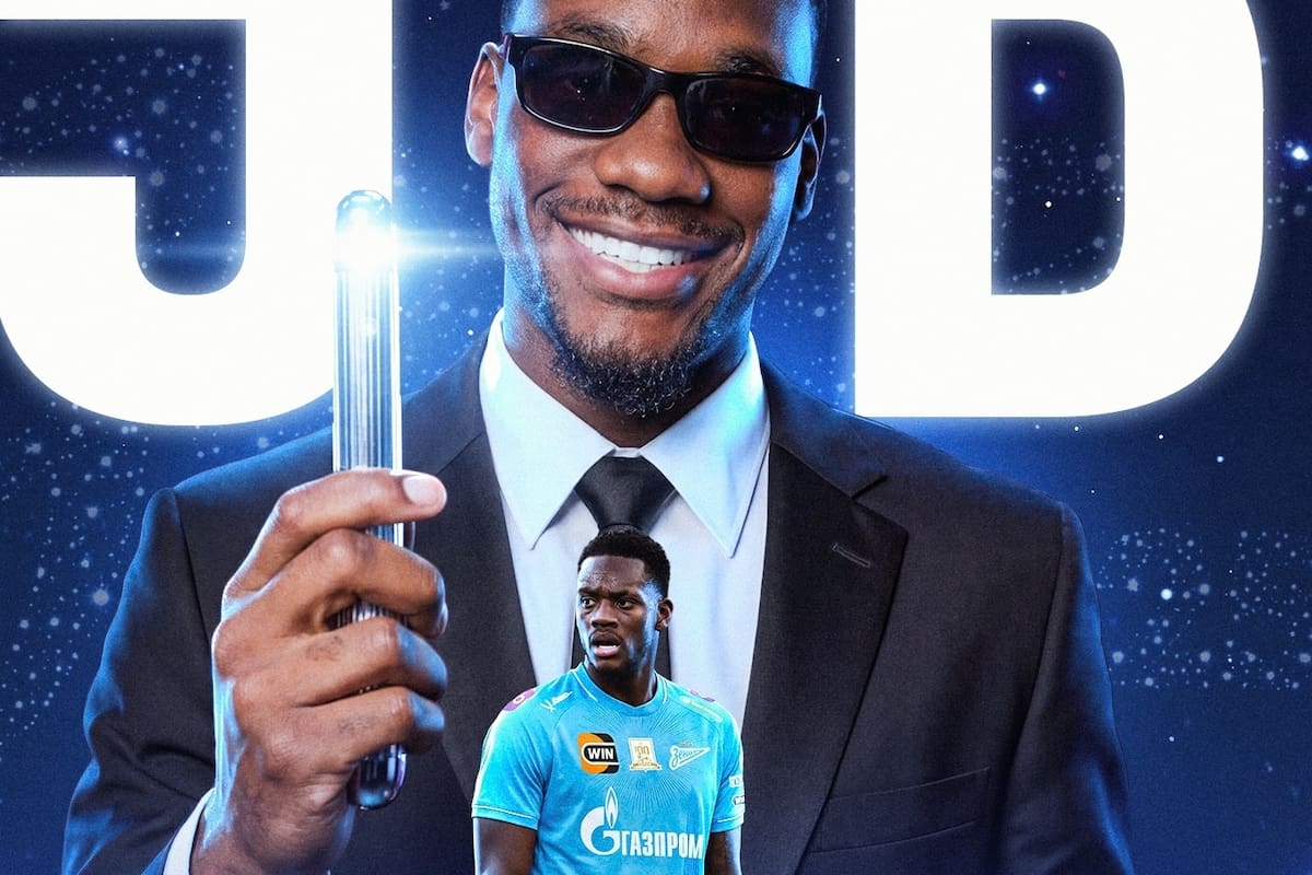Al estilo ‘Hombres de negro’, Jhon Durán fue presentado como nuevo jugador del Zenit de Rusia. Foto: @zenit_spb