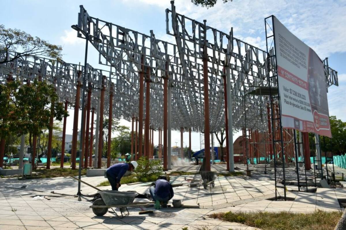El próximo 30 de abril la Alcaldía espera recibir la obra de remodelación del Parque Infantil, cuya inversión alcanzó casi los $10 mil millones. (Foto: Owen Joya Palencia/VANGUARDIA LIBERAL)