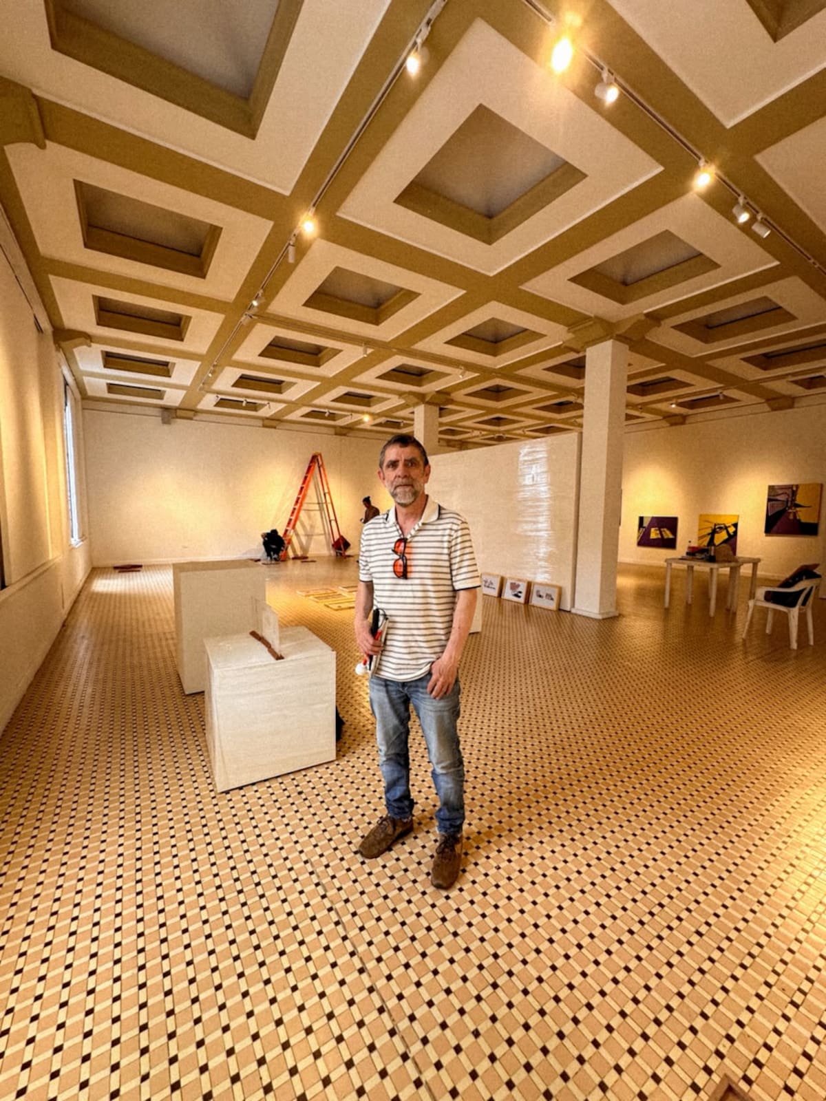 Alberto Camacho y Emma Ordoñez, obra No piso las sombras en la UIS Bucarica.