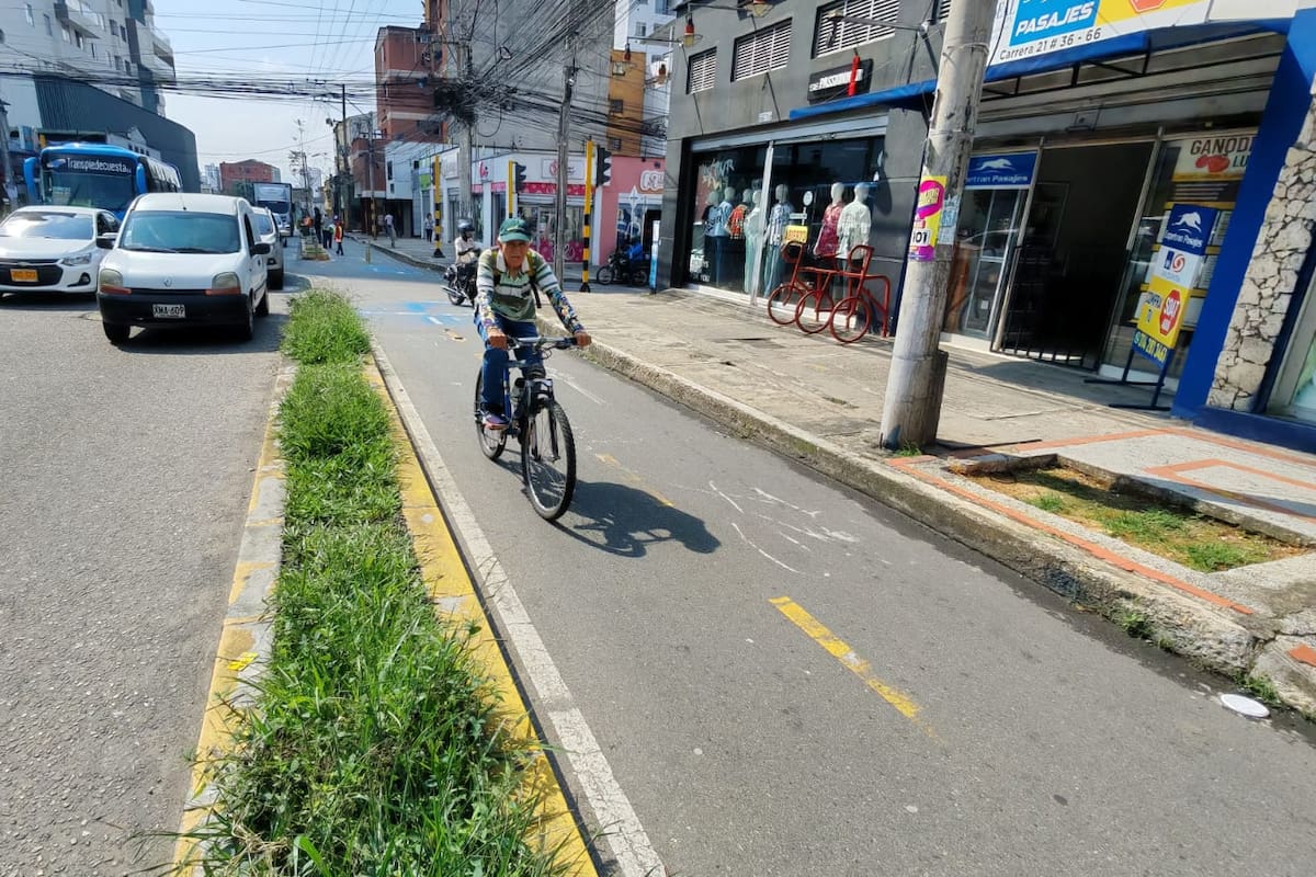 Esta red de ciclorrutas en Bucaramanga tiene cerca de 20 kilómetros de extensión en total. (Foto: Marco Valencia / VANGUARDIA)