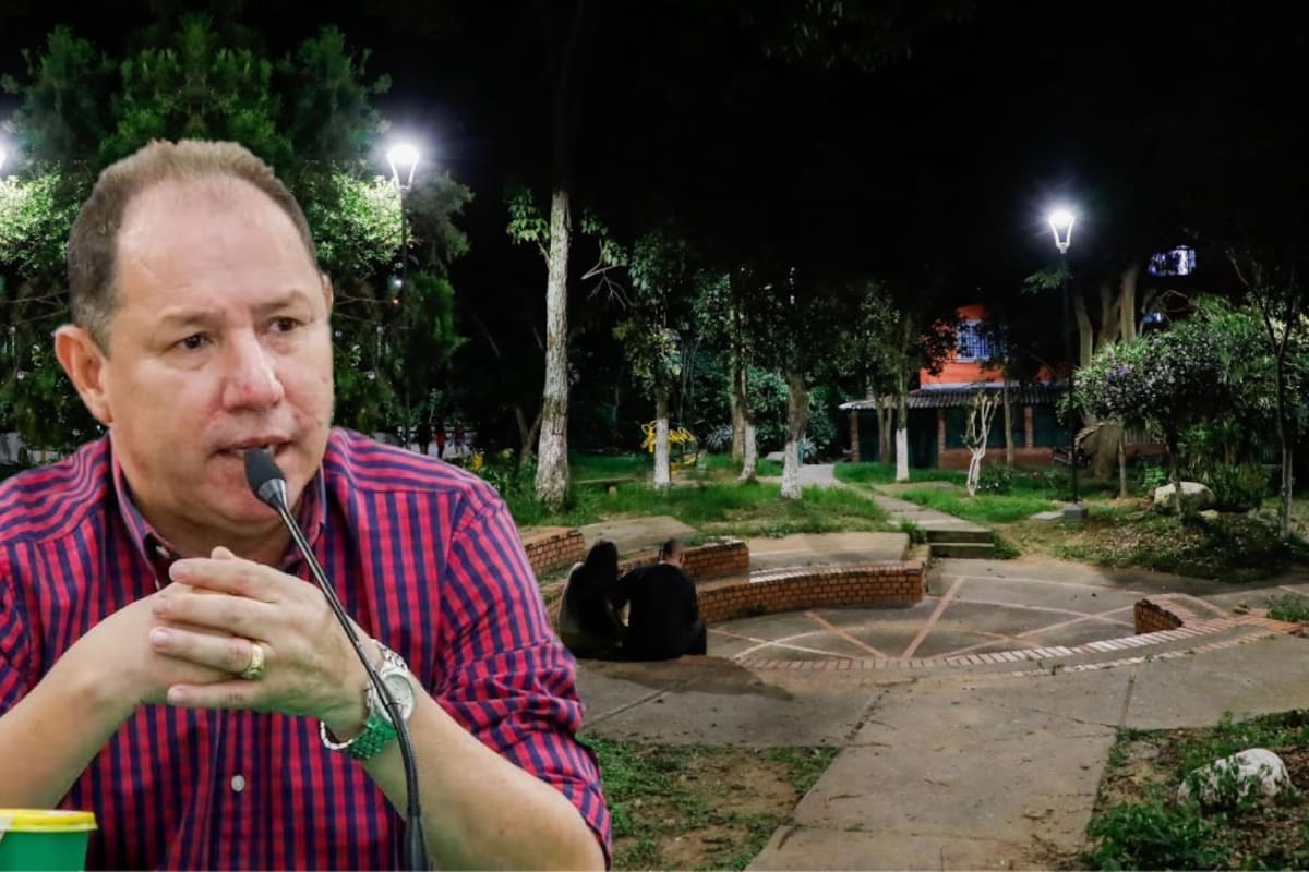 El alcalde de Piedecuesta, Oscar Santos Galvis, busca un socio privado para crear una empresa de economía mixta que le ayude a actualizar tecnológicamente el alumbrado público del municipio (Fotomontaje / VANGUARDIA).