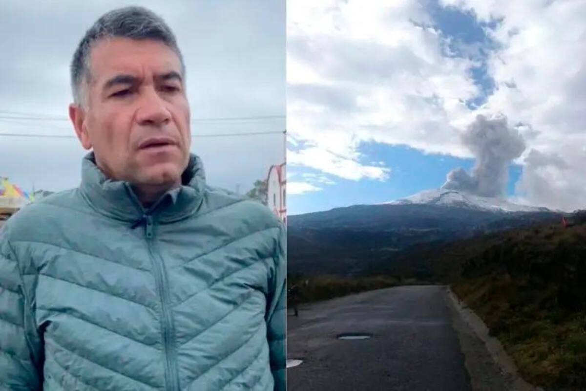 Suministrada / VANGUARDIA El alcalde de Murillo, José Antonio García Rodríguez, manifestó su preocupación por el aumento de actividad del volcán Nevado del Ruiz.