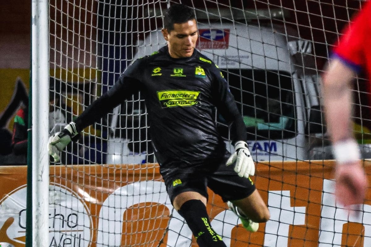Aldair Quintana, el héroe del triunfo de Atlético Bucaramanga en Medellín. Foto: cortesía Atlético Bucaramanga.