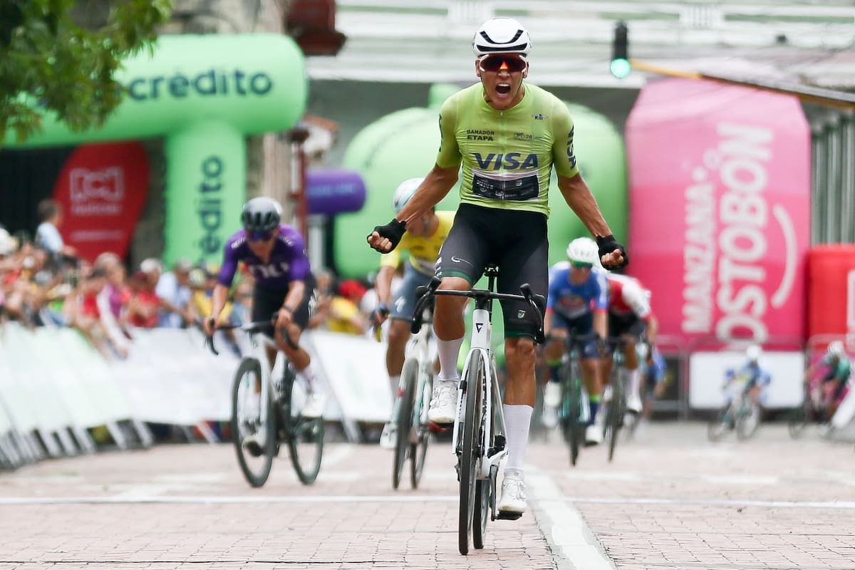Alejandro Osorio ganó la segunda etapa del Clásico RCN 2026 y quedó a segundos del líder. Foto: Lina Gasca/Colprensa