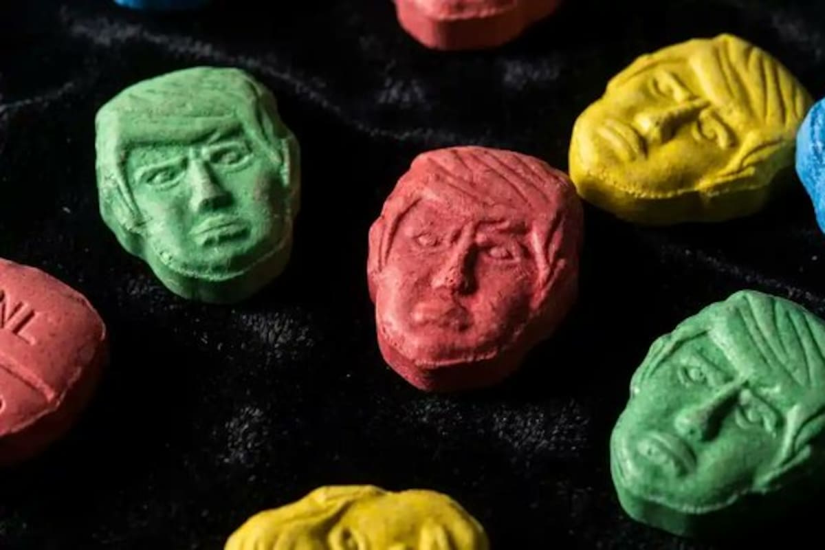 Alerta por éxtasis con la cara de Trump en Países Bajos / Fotografía: X
