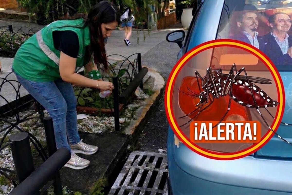 En Bucaramanga, las autoridades también aplican larvicidas en alcantarillas y sistemas de drenaje, con el fin de eliminar y prevenir criaderos de mosquitos. (Imagen diseñada con IA / VANGUARDIA)
