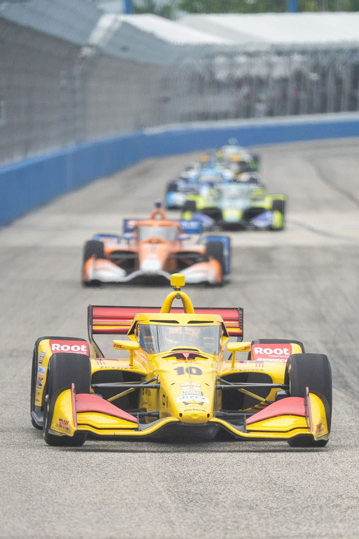 AME3051. MILWAUKEE (ESTADOS UNIDOS), 29/08/2026.- El piloto español Álex Palou, del equipo Chip Ganassi Racing, compite en la IndyCar este sábado en Milwaukee (Estados Unidos). EFE/ Kenneth Fernández