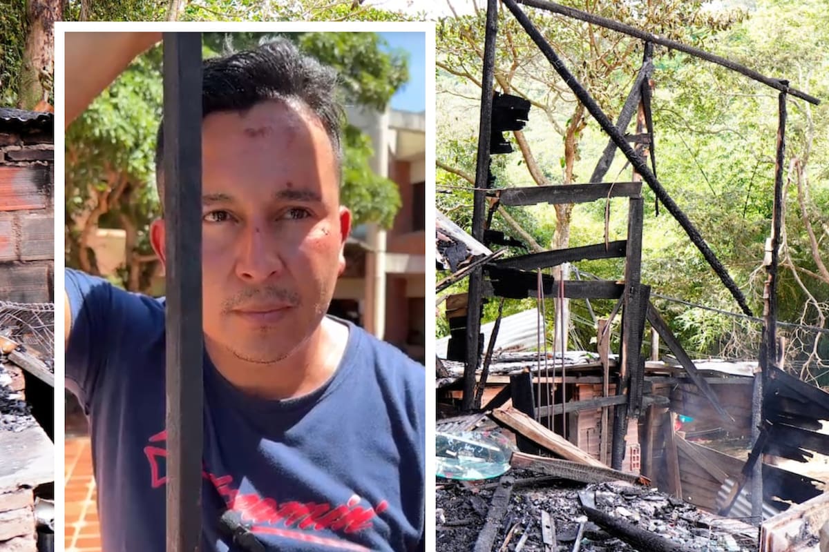 Alexander Carvajal, padre de la menor fallecida en el incendio.