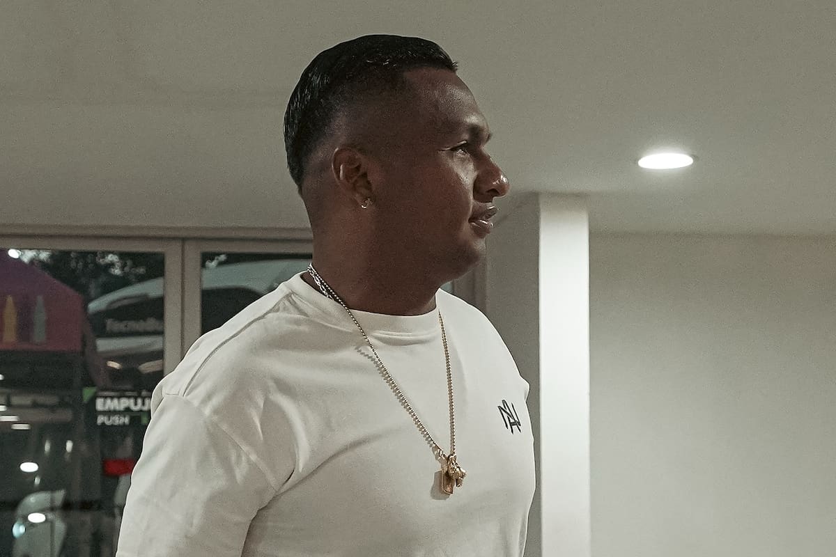 Alfredo Morelos fue encarado por un periodista luego del partido entre América y Nacional, de la Copa BetPlay 2025. Foto: Atlético Nacional.