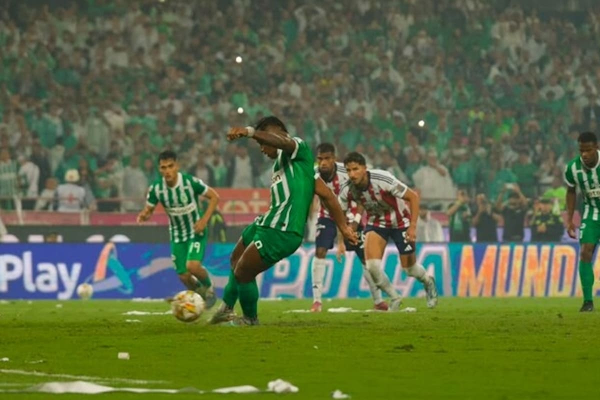Alfredo Morelos habló luego de fallar un penalti en la final de la Liga BetPlay I de 2026 entre Atlético Nacional y Junior. Foto: Colprensa.