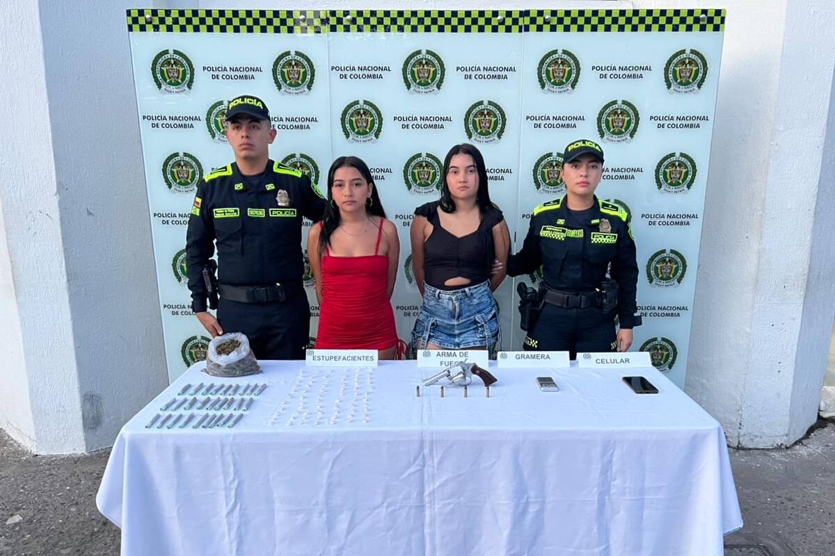 Alias Celena y alias Lorena fueron capturadas en flagrancia por la Policía.