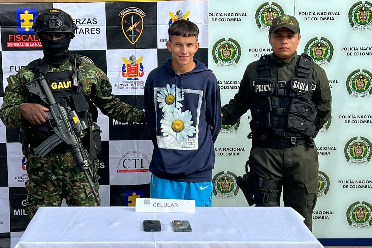 Alias ‘El Flaco’ y ‘El Cabezón’ fueron sorprendidos en flagrancia por el Gaula.