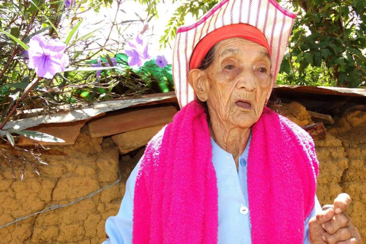 Gabina Pérez de Corzo falleció a los 110 años de edad en Palmas del Socorro, era la matrona de los palmeños. (Foto: Suministrada/VANGUARDIA LIBERAL)