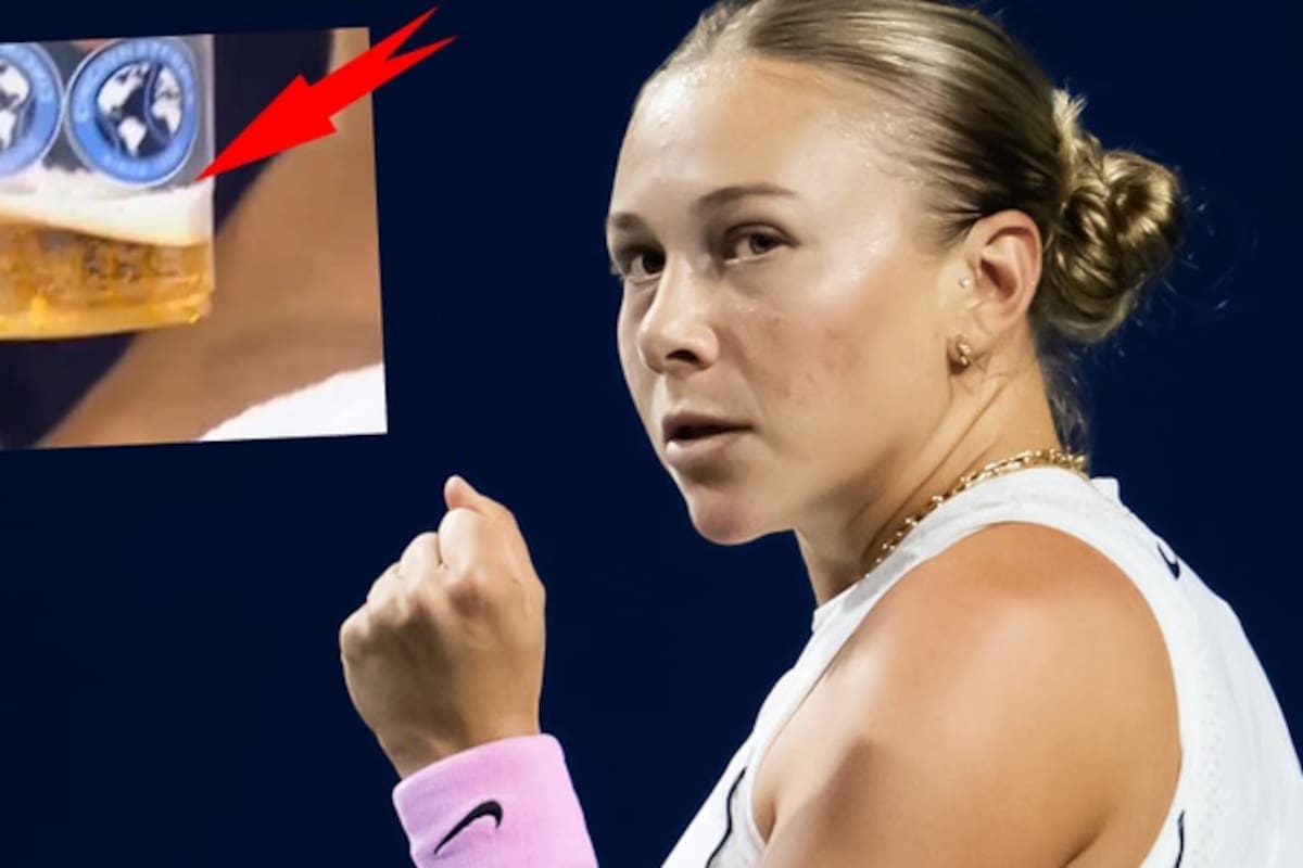 Amanda Anisimova remontó el partido y dejó otro momento viral por la bebida que tomó. /FOTO: Suministrada