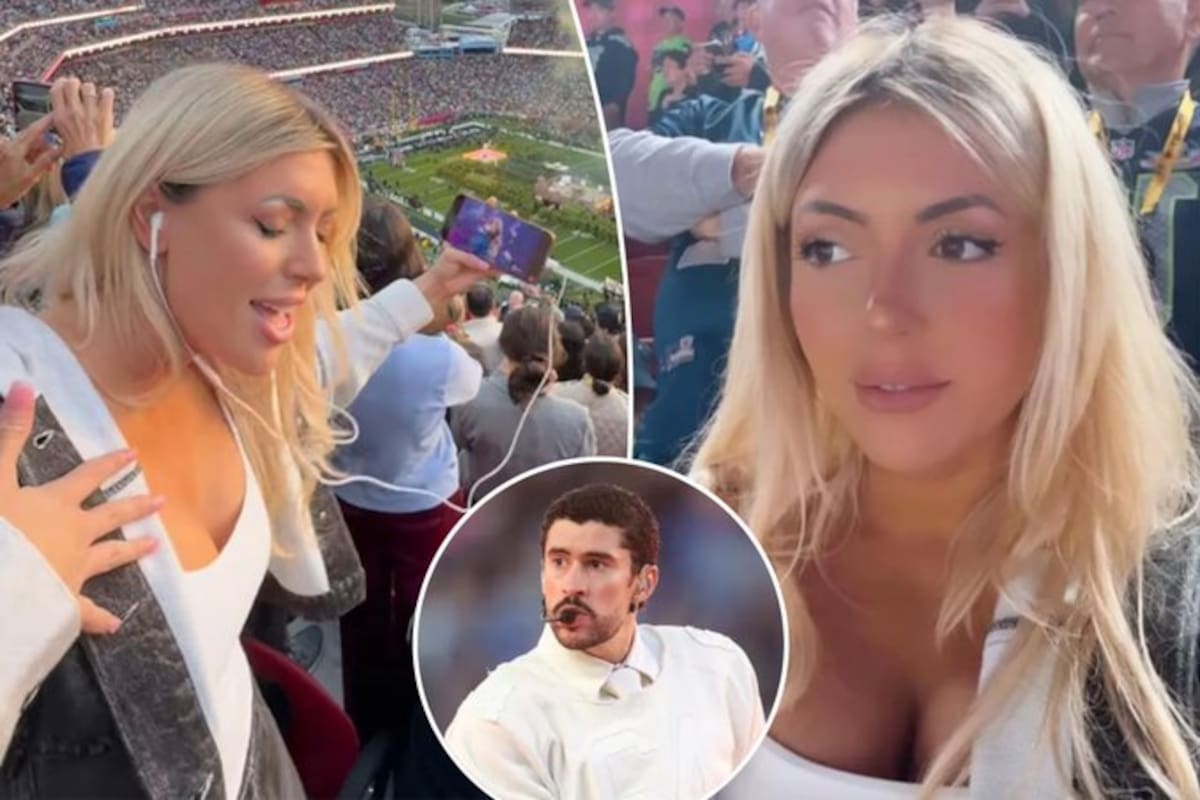 La influencer estadounidense Amanda Vance asistió al Super Bowl LX 🏈, y cuando llegó la presentación de Bad Bunny en el medio tiempo, ella prefirió ver otro show y el momento lo compartió en redes sociales, lo que desató debate en redes.