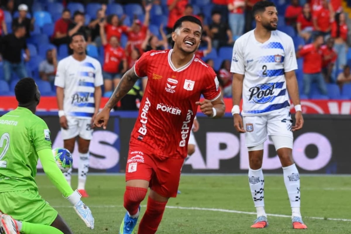 América goleó 7-0 a Chicó en la segunda fecha de la Liga BetPlay II de 2026. Colprensa.