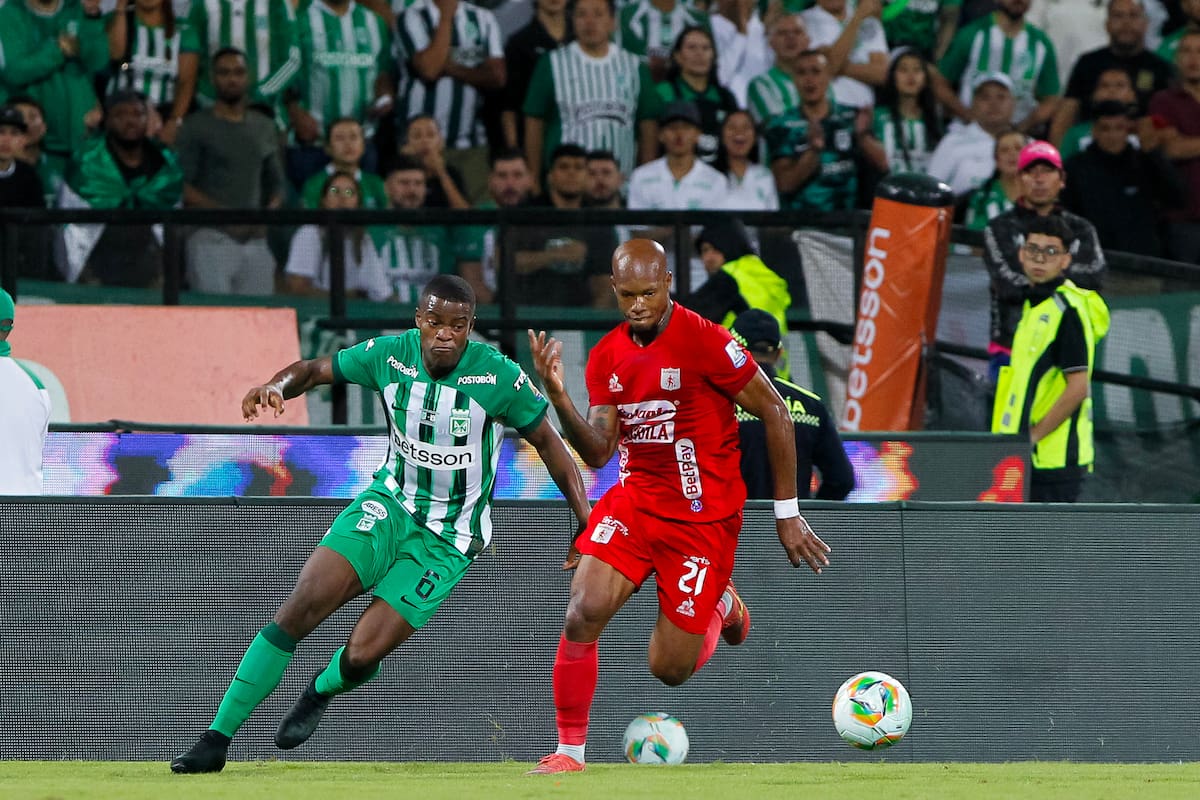 América de Cali, con desventaja de 3-1, recibe a Atlético Nacional, en el partido de vuelta de la final de la Copa BetPlay. (Colprensa: Juan Augusto Cardona)