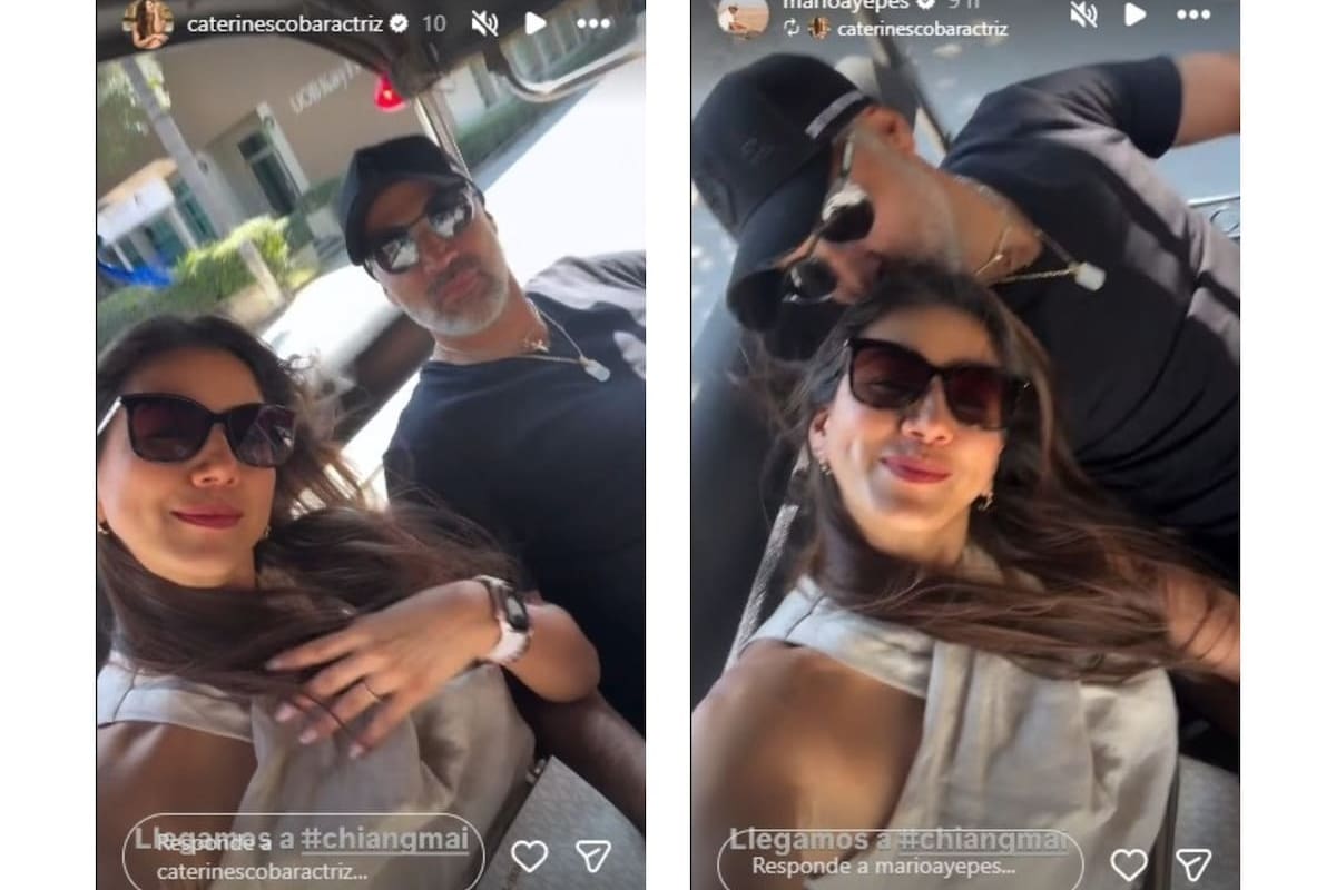 Amor y celebración: Yepes y Caterin Escobar en Tailandia