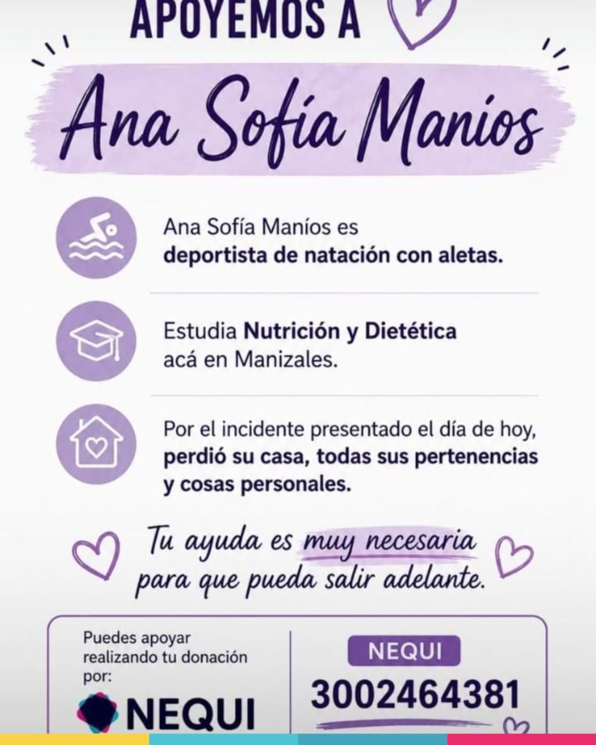 Ana Sofría Maníos pide ayuda luego de perderlo todo en el terremoto.