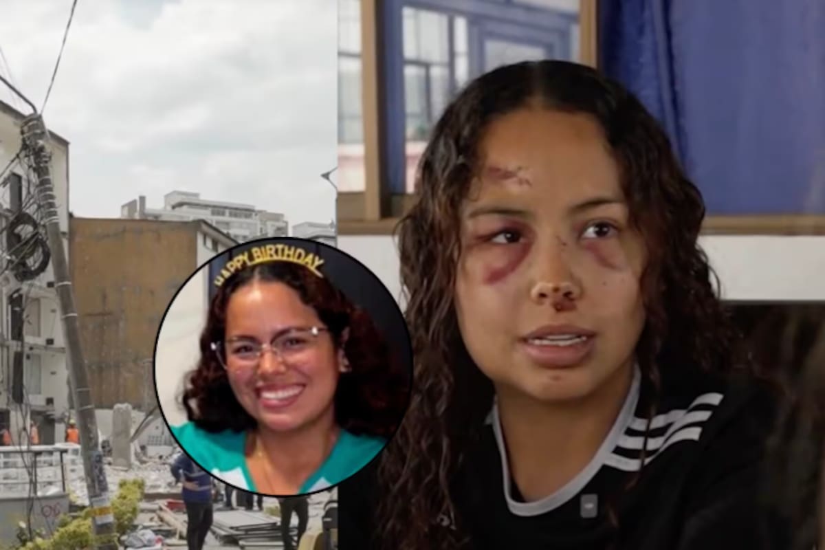 Ana Sofía Manios, la deportista que milagrosamente sobrevivió al terremoto, pero necesita ayuda para continuar con sus entrenamientos y estudios. Foto: @nmasunivision