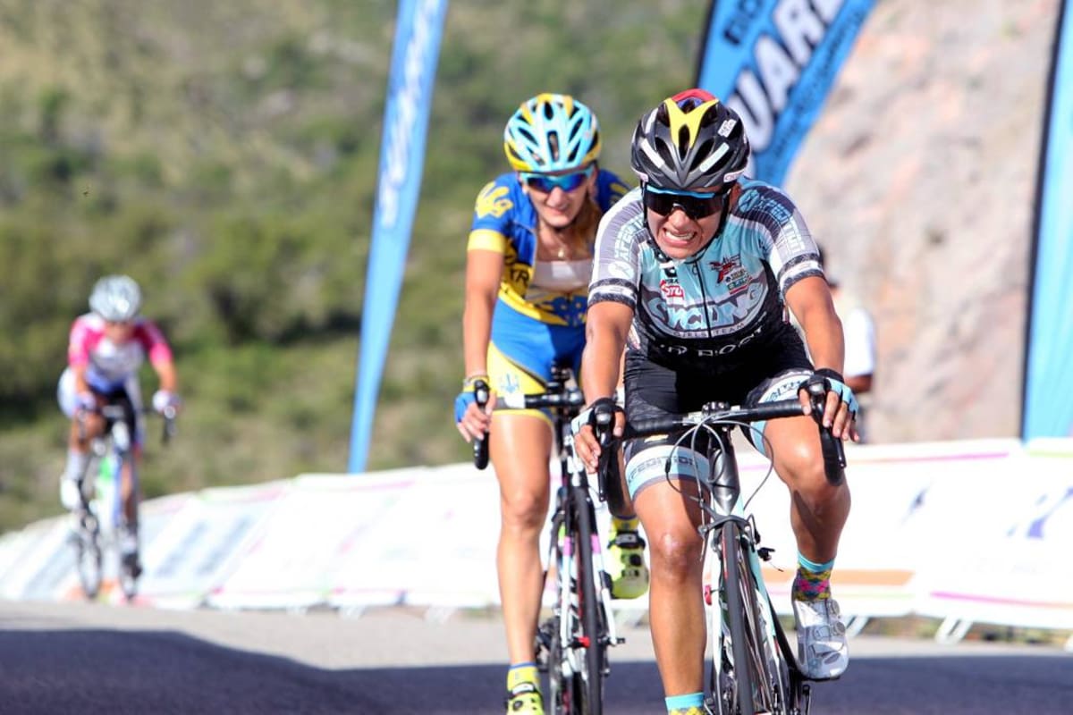 La santandereana Ana Cristina Sanabria fue la mejor colombiana en el Tour Femenino de San Luis, al terminar sexta. (Foto: Cortesía Luis Barbosa / VANGUARDIA LIBERAL)