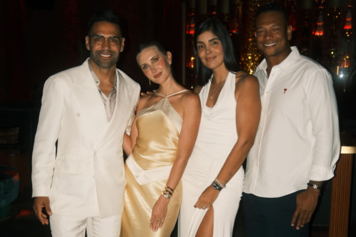 Una fotografía junto a Lorelei Tarón y Radamel Falcao García terminó confirmando el reencuentro sentimental entre Andreina Fiallo y Fredy Guarín. Foto tomada de redes sociales // Ig: andreinafiallo.