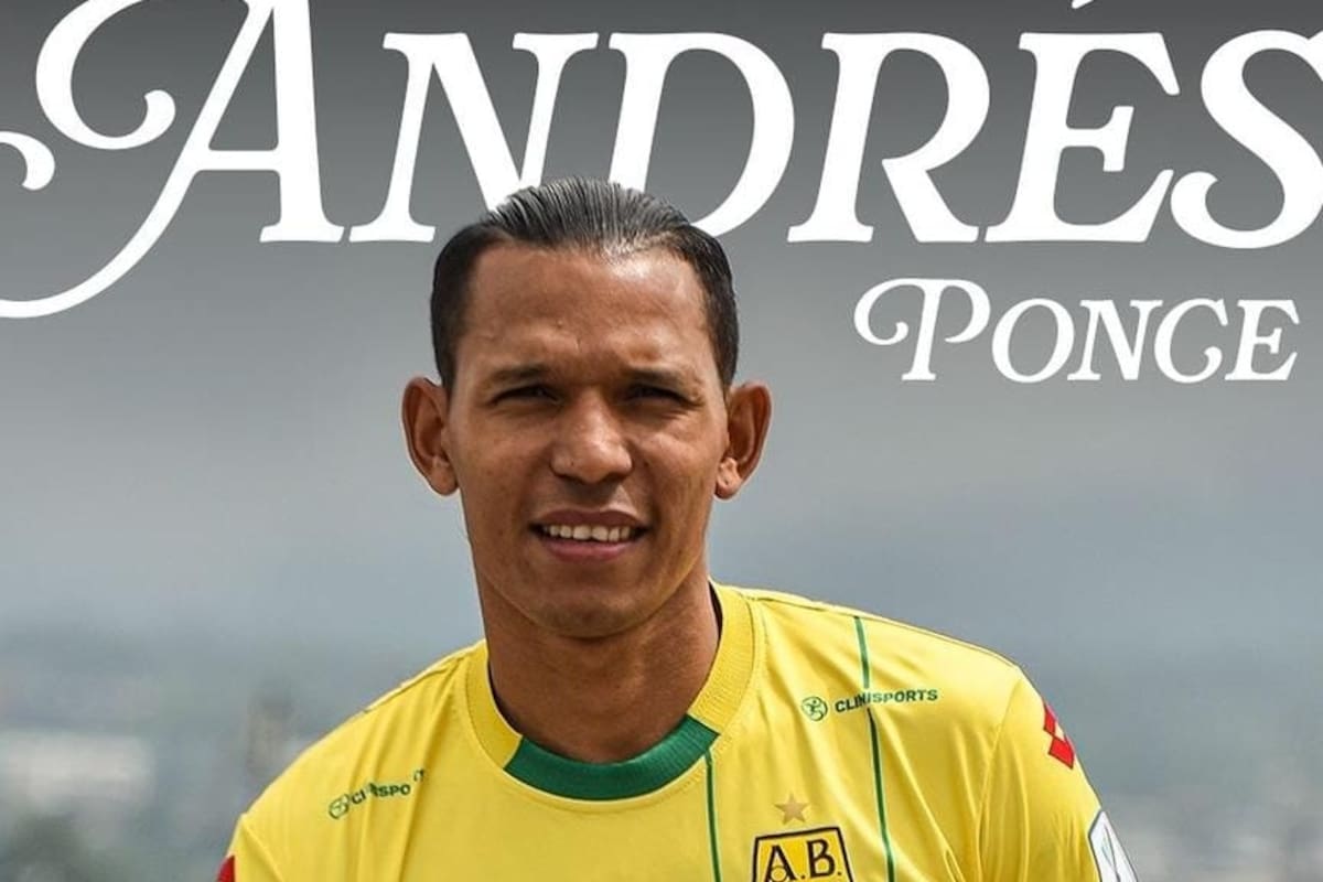 Andrés Ponce es el nuevo delantero de Atlético Bucaramanga.