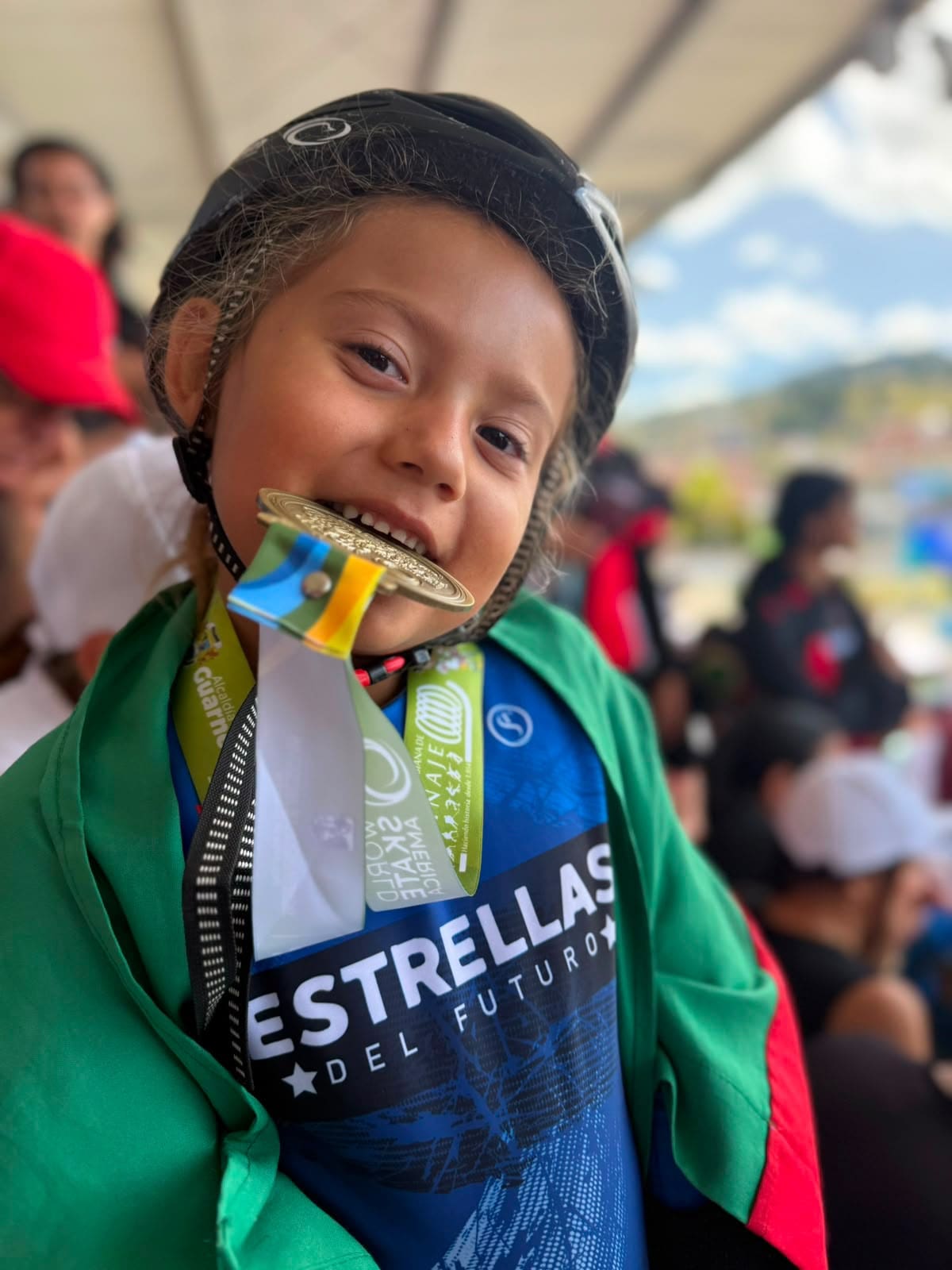 Anel Sofía, la pequeña campeona de Santander que ya brilla en el patinaje panamericano. Foto: Cortesía / Vanguardia