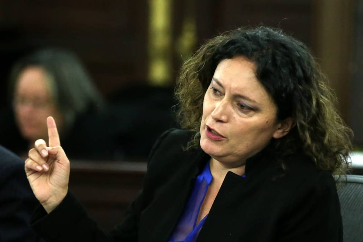 La senadora Angélica Lozano.
