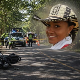 Motociclista que evadía un retén de la Policía embistió a una mujer en Santander