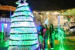 Árbol navideño reciclado se convierte en símbolo de unión comunitaria en Floridablanca