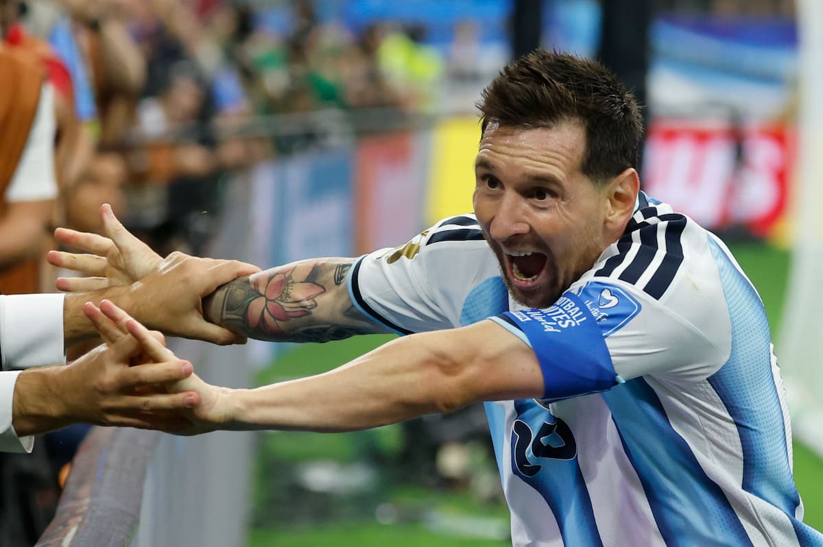 El argentino Lionel Messi fue la gran figura de la jornada tras hacerse con el récord de goles en el Mundial. //Foto, EFE: Mariscal