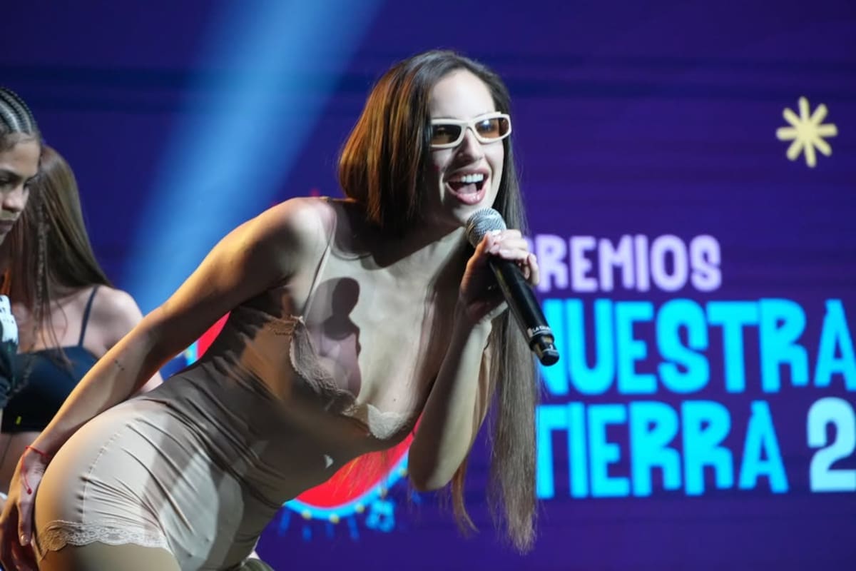 Aria Vega fue una de las ganadoras de la noche. //Foto: @premiosnuestratierra