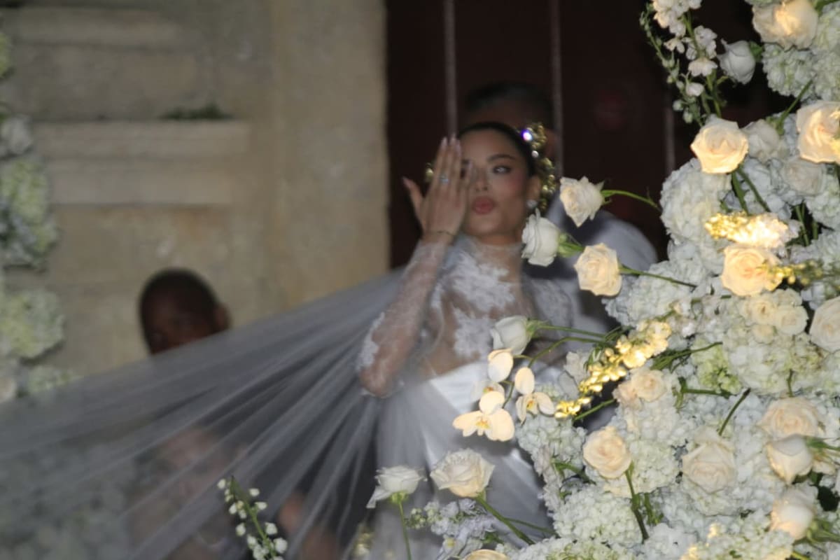 Ariadna Gutiérrez llegó a su boda en Cartagena: El Universal captó imágenes exclusivas. // Óscar Díaz - El Universal