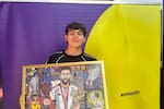 Artista bumangués le alista un regalo a Messi en Medellín