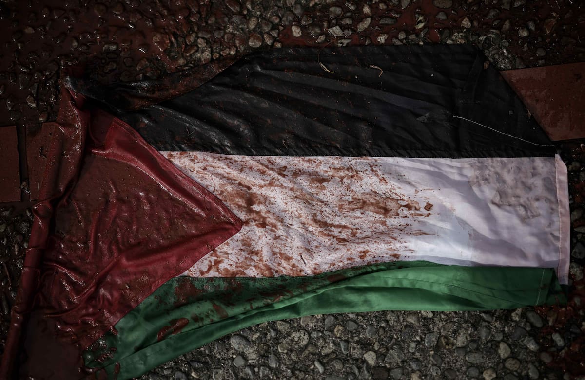 Artistas palestinos alzan la voz contra la masacre israelí con 'Pósteres para Gaza'. Foto: EFE/Vanguardia