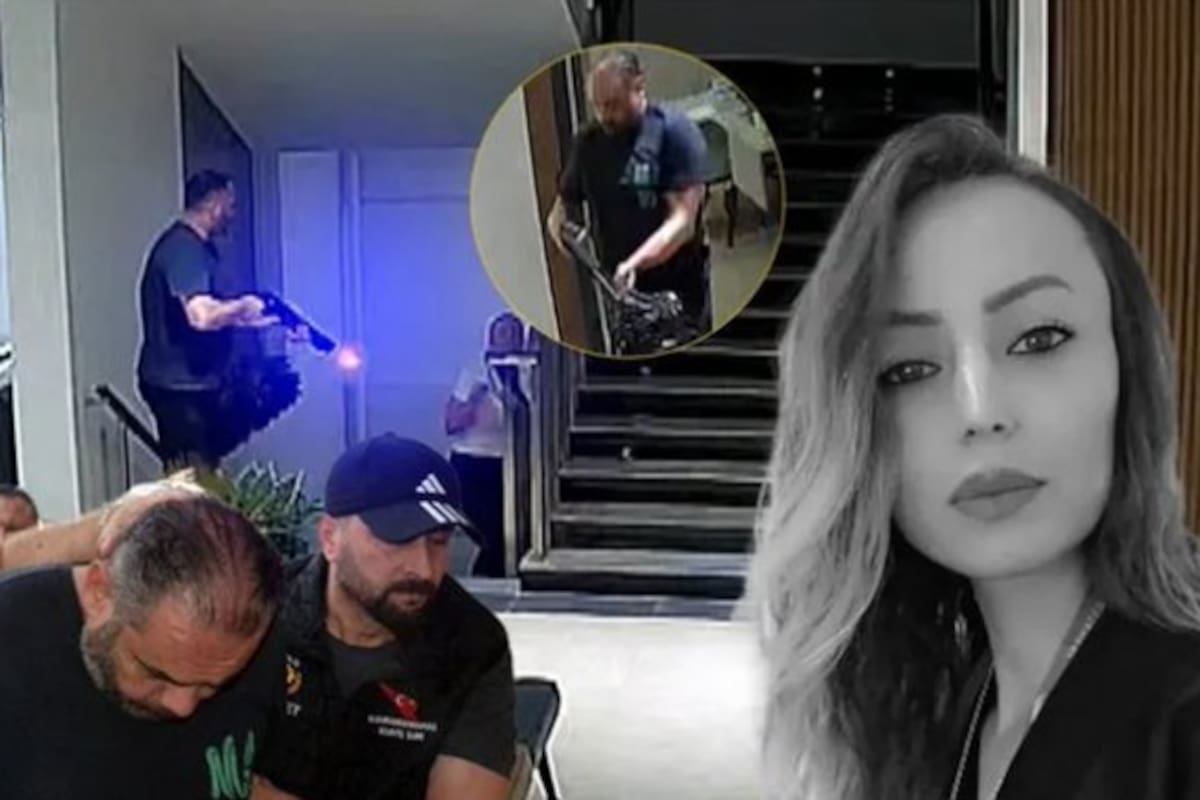 Camáras captaron el momento en que un hombre atacó y mató a su exesposa en su oficina.