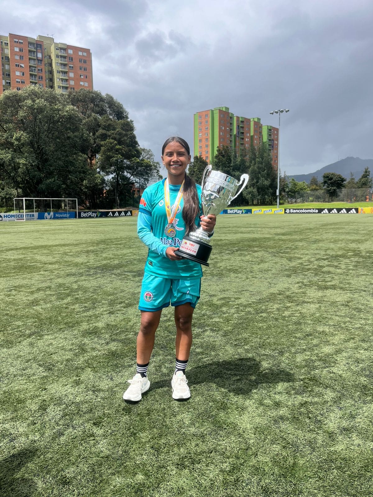 Ashley Gabriela Pérez se ha convertido en una de las habituales llamadas a la selección Colombia Sub-15. Foto: cortesía Club Atalanta.