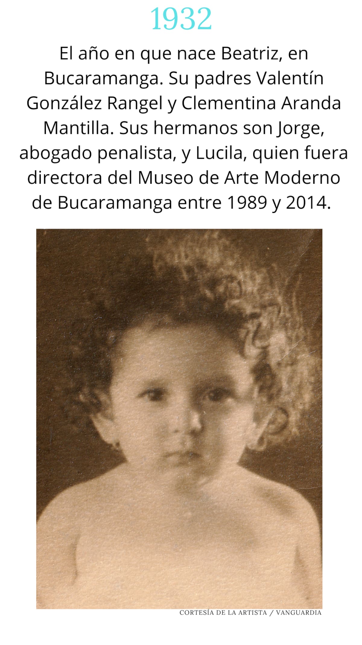 Así fue la vida de la maestra santandereana Beatriz González