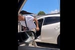 Así quedó grabado el momento exacto de la fuga del hombre que fue atacado por sicarios en Bucaramanga
