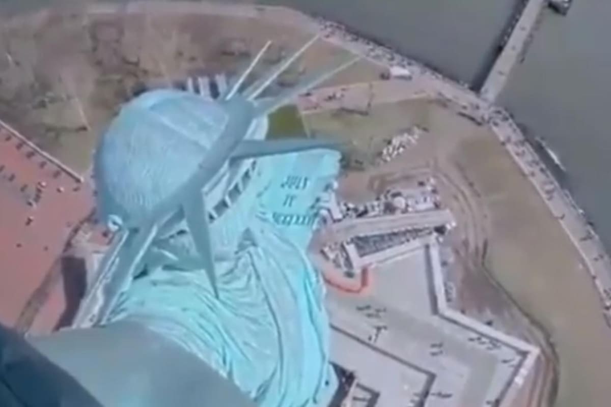 Así se movió la Estatua de la Libertad durante el sismo de 4.8 en Nueva York | Tomada de video