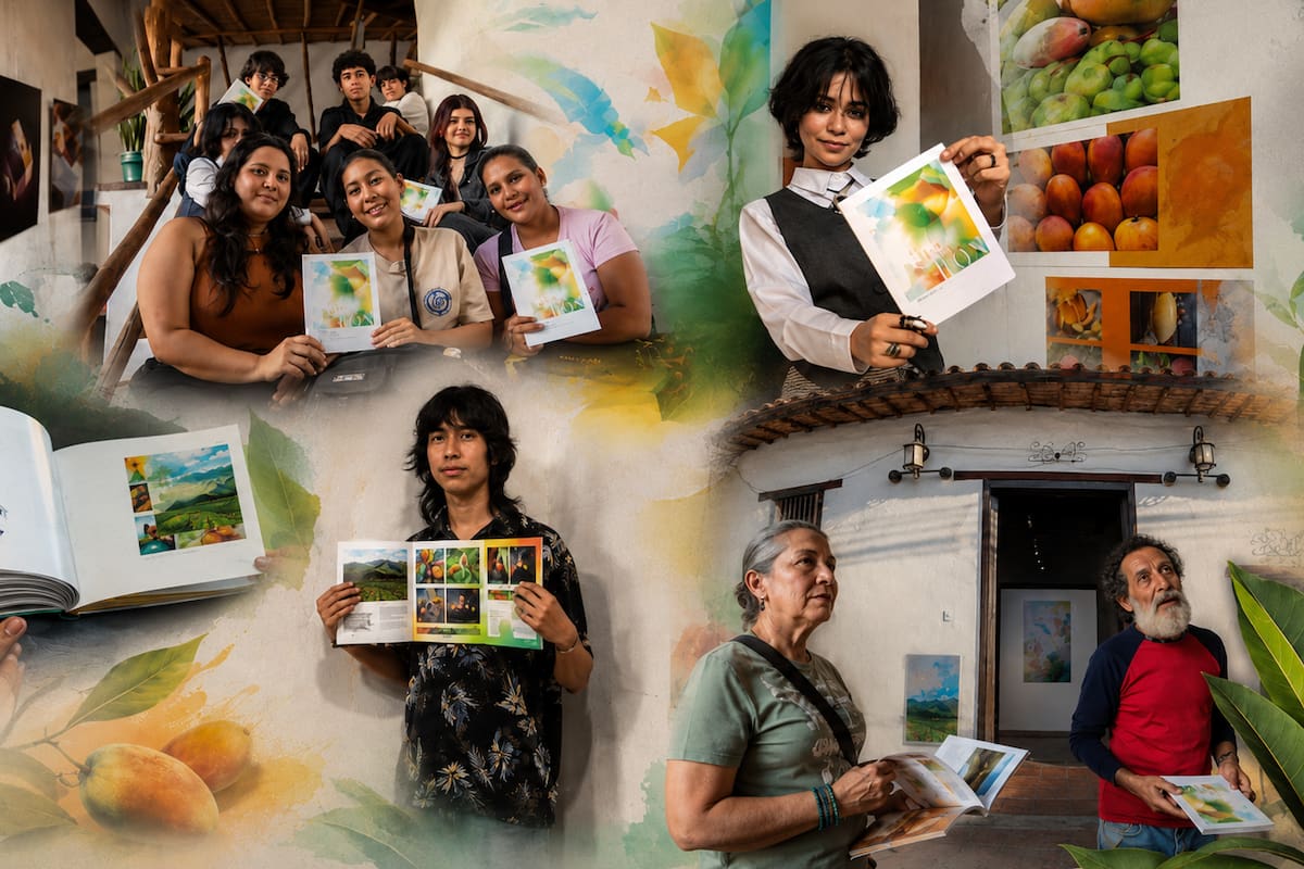 Así se ve Girón cuando sus frutas, veredas y sabores se convierten en arte. Foto suministrada/VANGUARDIA