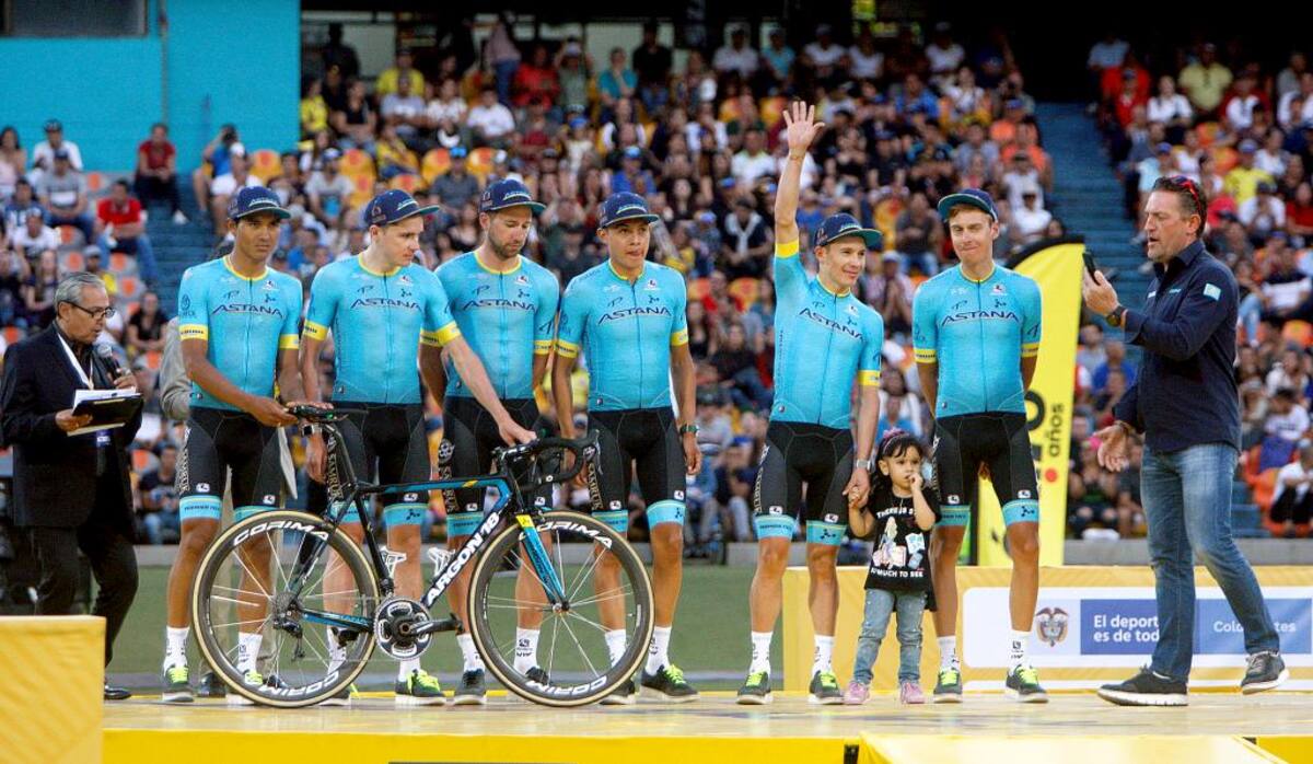 Astana se estrena en Colombia y buscará dar la pelea, especialmente con Miguel Ángel López, que es uno de los favoritos.