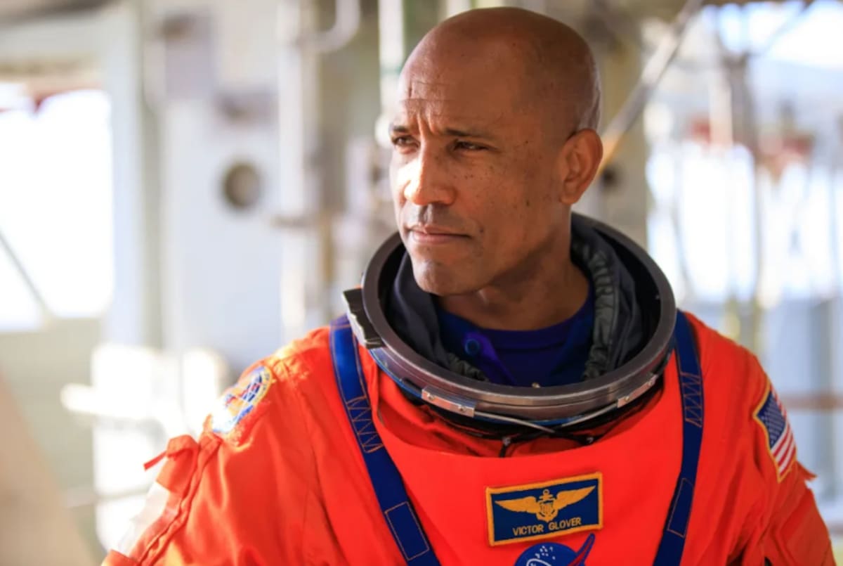 Victor Glover, piloto de Artemis II.
Foto: NASA.
