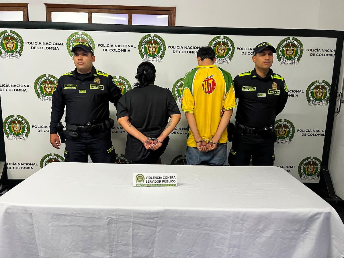 Atacaron a policías durante operativo por consumo de drogas en Girón: dos uniformados quedaron heridos