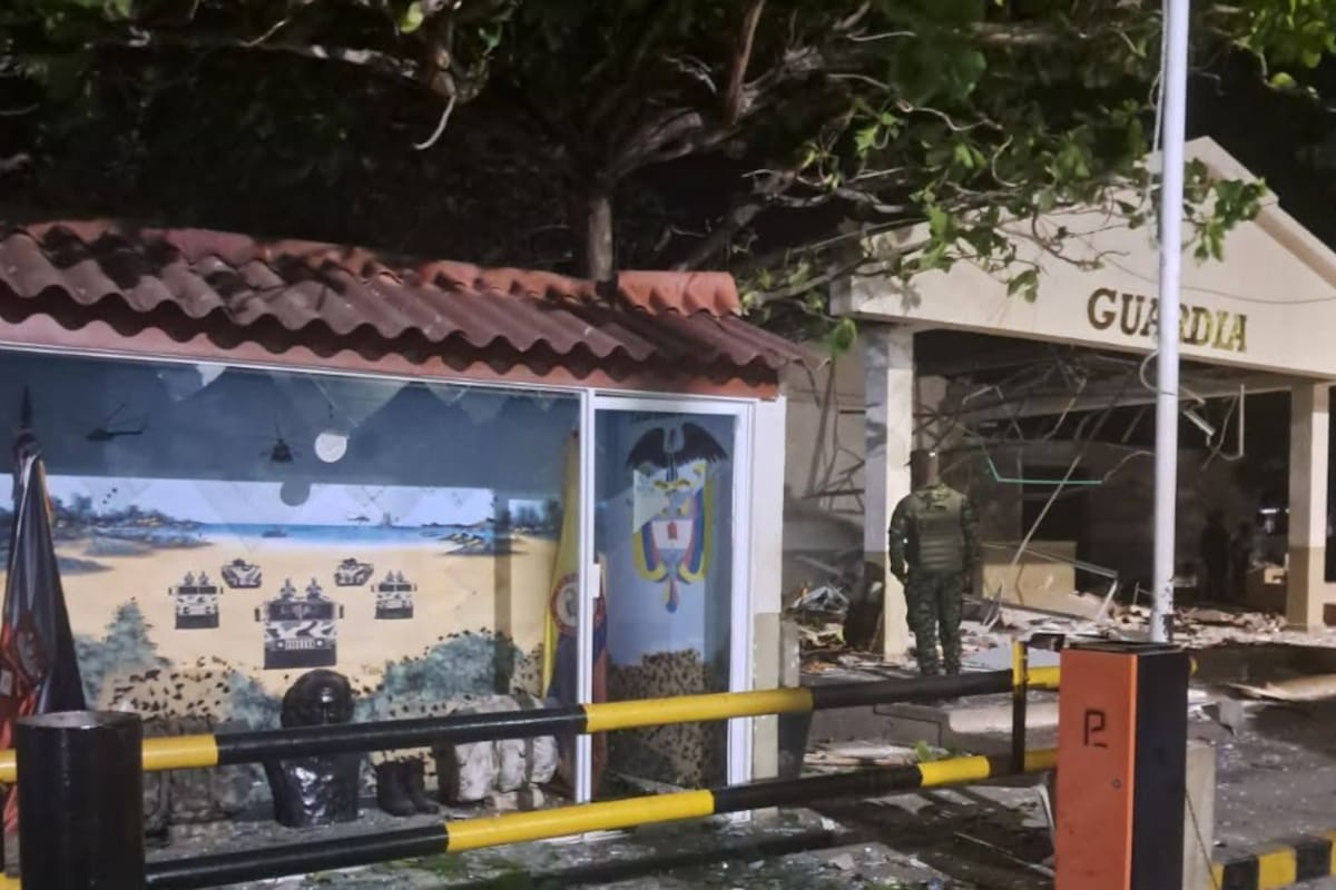 Gobierno ofrece recompensa por atentado del Eln contra el batallón en Riohacha, La Guajira.
Foto: redes sociales.