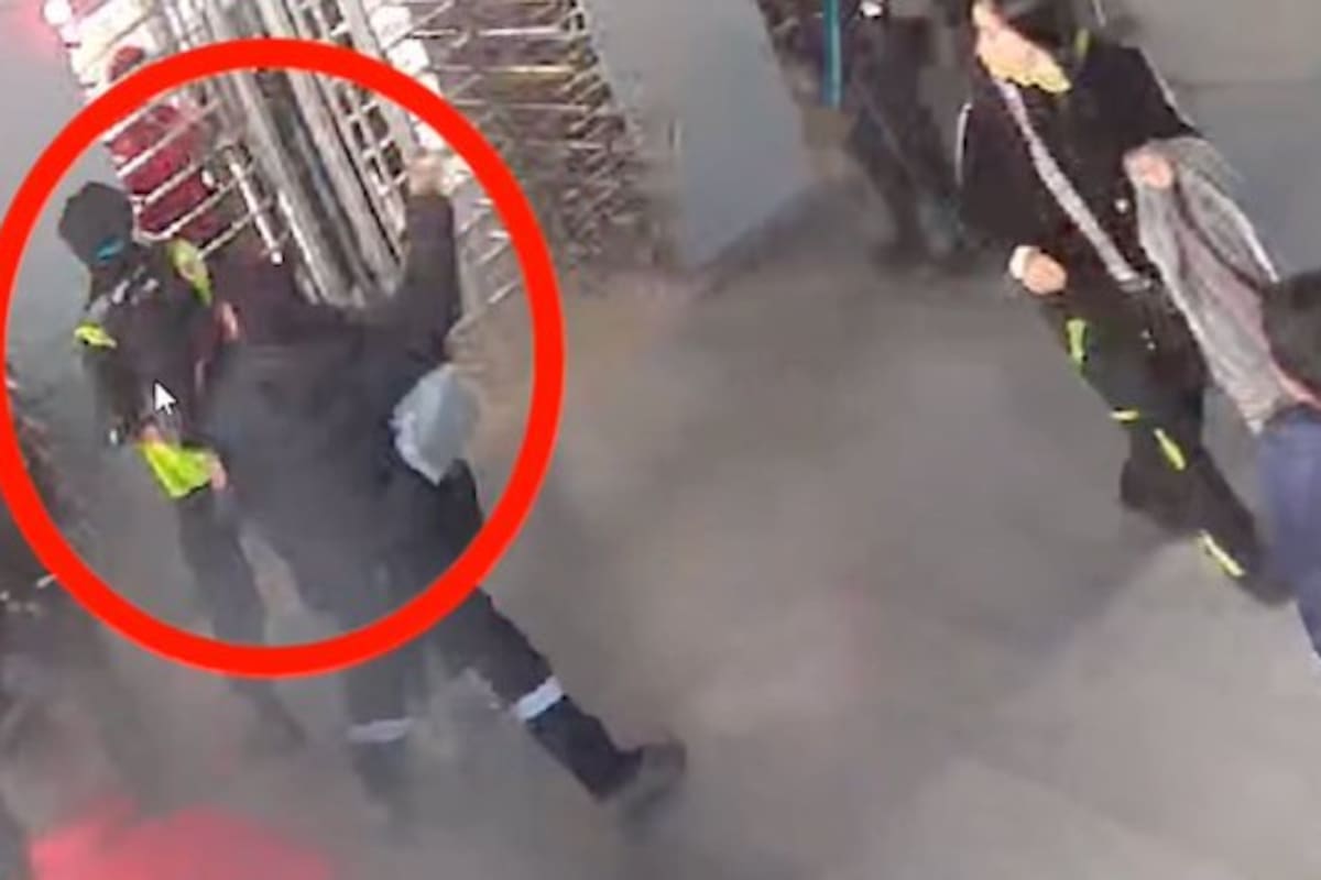 Hay un impactante video del momento en que el casco salvó la vida del vigilante. El señalado ya está en manos de la Fiscalía.