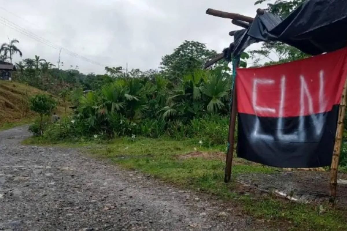 El Eln ha dejado ha instalados sus banderas en diferentes vías del país.
Foto: Cortesía.
